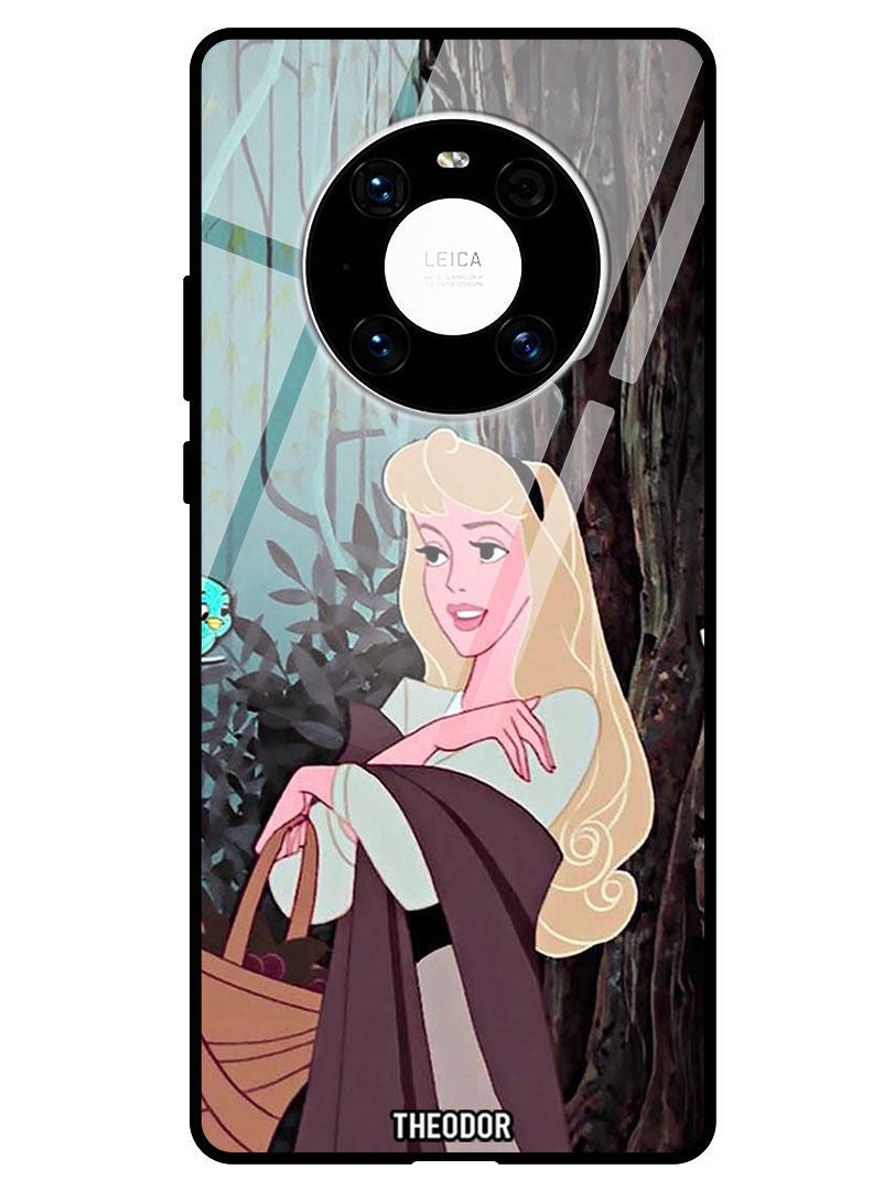 Theodor Protective Tempered Glass Case Cover HUAWEI MATE 40 5G  Disney Princess - Image 1