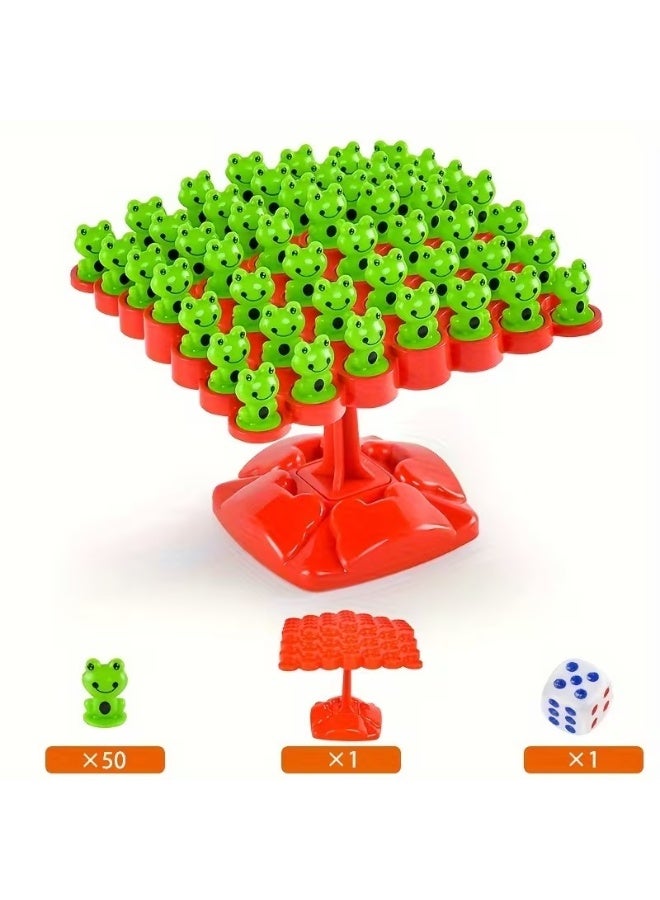 Goolsky [Math Frog Game] Interactive Math Frog Balance Tree Board Game - Durable PP Material, Standard Edition, Ideal for Parties and Family Fun - Image 1