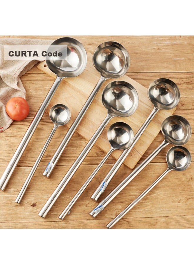 Hec Curta Stainless Steel Wok Spatula, Chef's Cooking Spoon, Long-handled Serving Spoon, Soup Ladle, Food Serving Spoon, Porridge Ladle, Commercial Use - Image 1