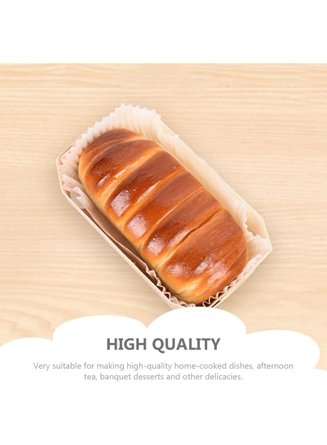 إكسفور صينية خبز ورقية، أداة صينية فرن، قالب خبز من خشب الحور، عرض قابل لإعادة التدوير للسلع المخبوزة، الخبز المحمص، الحلويات، كعكة الجبن، 6 قطع - Image 3