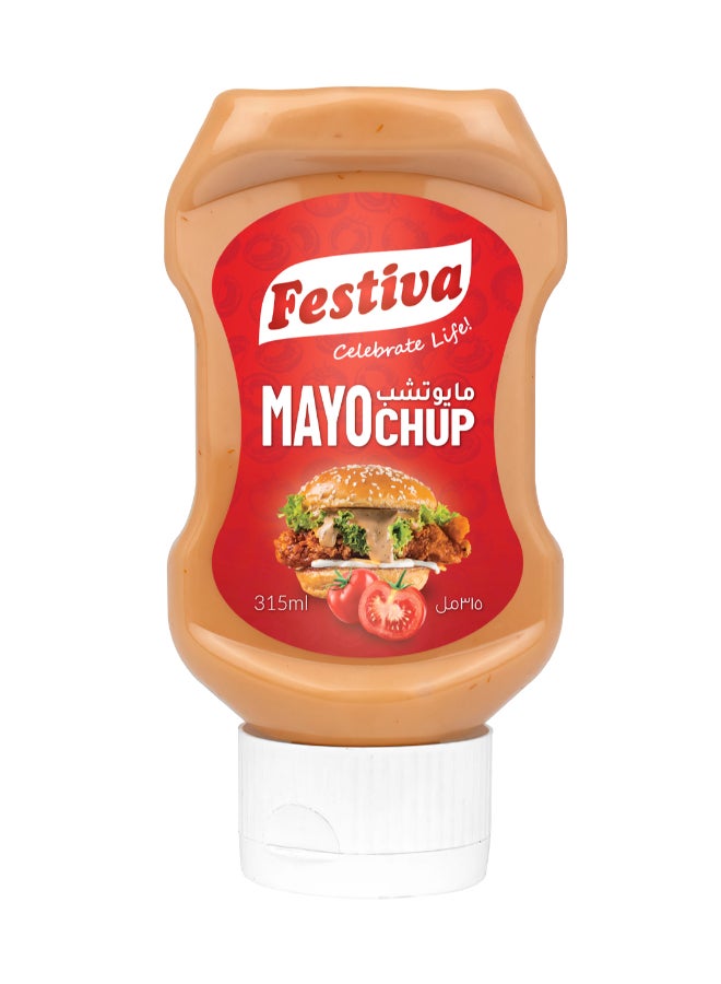 Festiva Mayochup Mayonnaise 315ml Squeezy Bottle - Creamy Mayo with Tomato Ketchup Sauce for Burgers, Sandwiches, Fries and Snacks - Dip and Dressing - Image 1