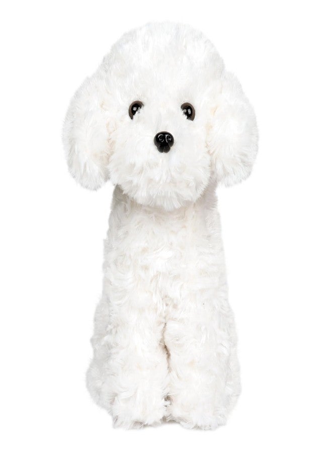 WEIGEDU White Toy Poodle Stuffed Animal - Bichon Frise/Maltese Plush Toy for Kids and Babies - Perfect Birthday & Easter Gift, 12.6" - Image 1