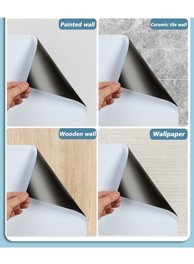 Magnetic Whiteboard Sticker, 60*90cm Self Adhesive Wall Sticker, Reusable Erasable Whiteboard Sticker, Suitable for Kids Toddlers Playroom and Office Presentations