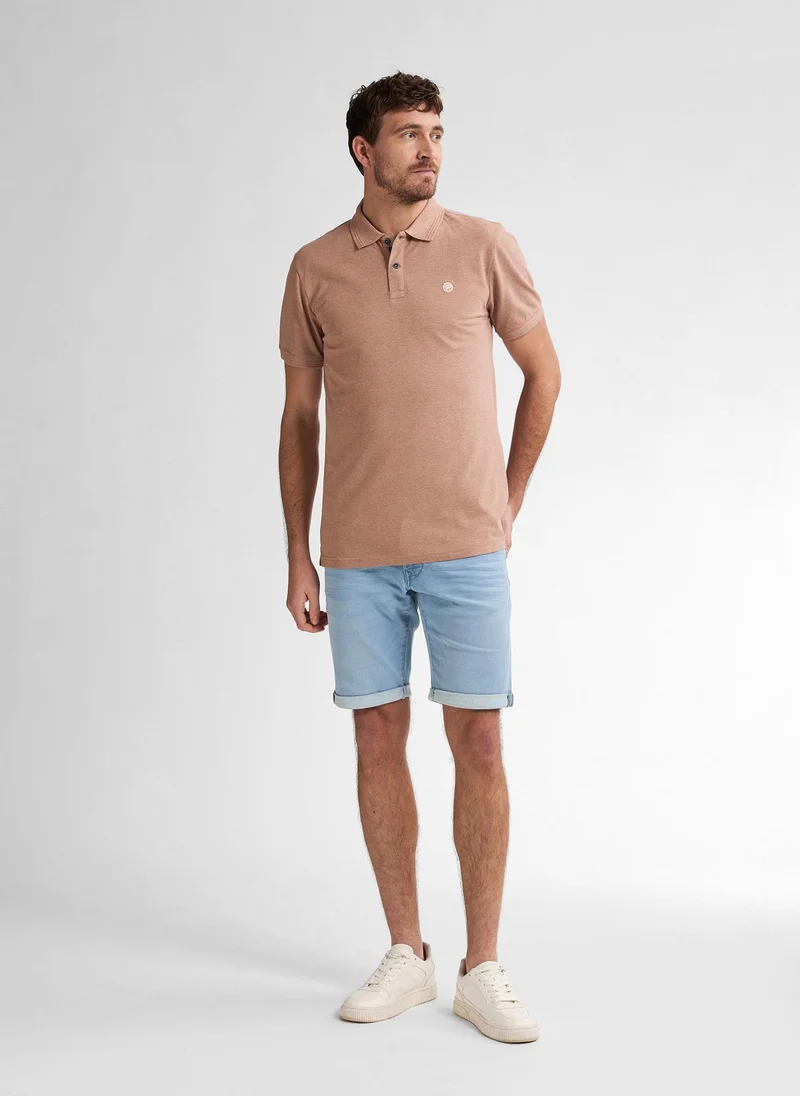 Petrol Industries 7143-Sandal Wood Men Polo Short Sleeve for Men | Best Price UAE