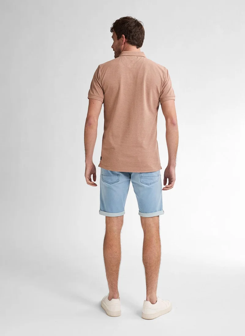 Petrol Industries 7143-Sandal Wood Men Polo Short Sleeve for Men | Best Price UAE