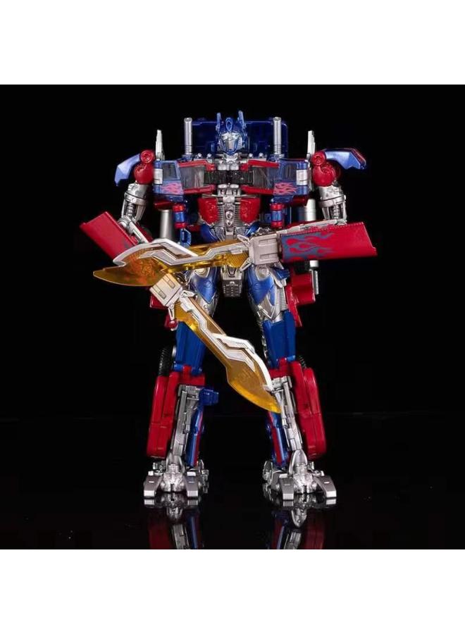 Mamba Transfiguration Toy Optimus Prime Car Column Wasp King Kong Aircraft Wei Robot Children Model Boy-Color:8801a1 Finely Painted Submachine Column - Image 1