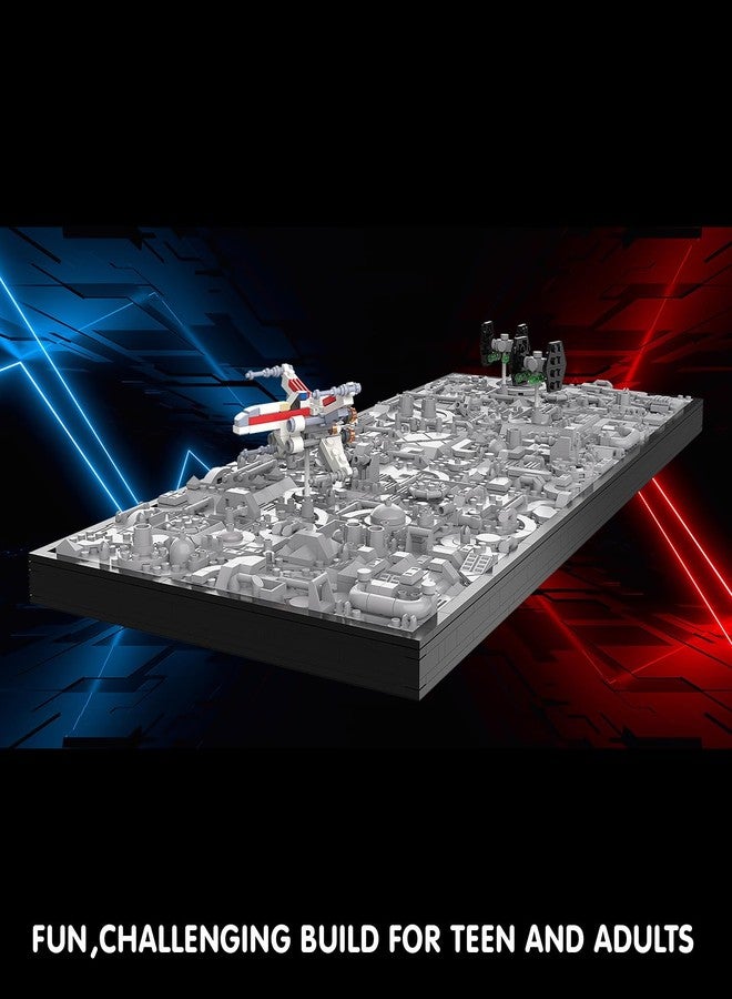 TG BLOCKS Star Trench 3D Wars Run Wall Art Craft Kit, Micro Brick Framed, Creative Activity Hobbies for Teens and Adults, DIY Home, Office Decor, Suitable for Kids 8+ - Image 4