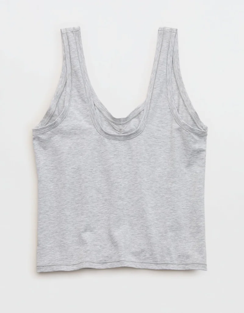 Aerie  SMOOTHEZ Cotton Blend Ruched Tank Top for Women | Best Price UAE