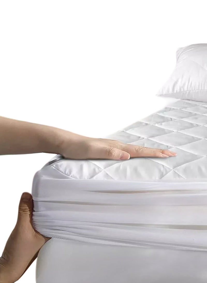 REDTOMMY Quilted Mattress Protector Pad Topper Cover 160X200+25cm - Image 1