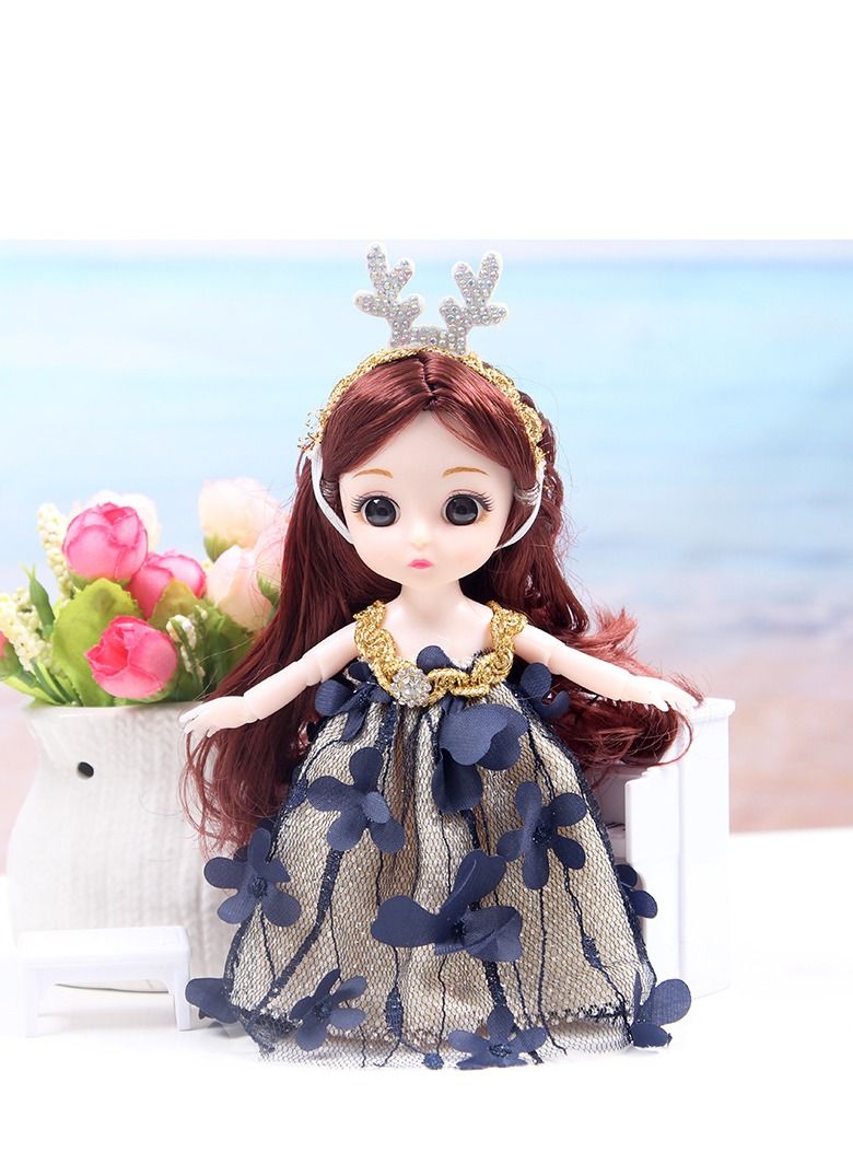 xppier 6 Pcs Mini Baby Dolls Set for Girls, Princess Fashion Doll Collection, Cute Toddler Dolls Gift Set with Dresses, Educational Pretend Play Toys for Kids Girls Birthday Gift - Image 5
