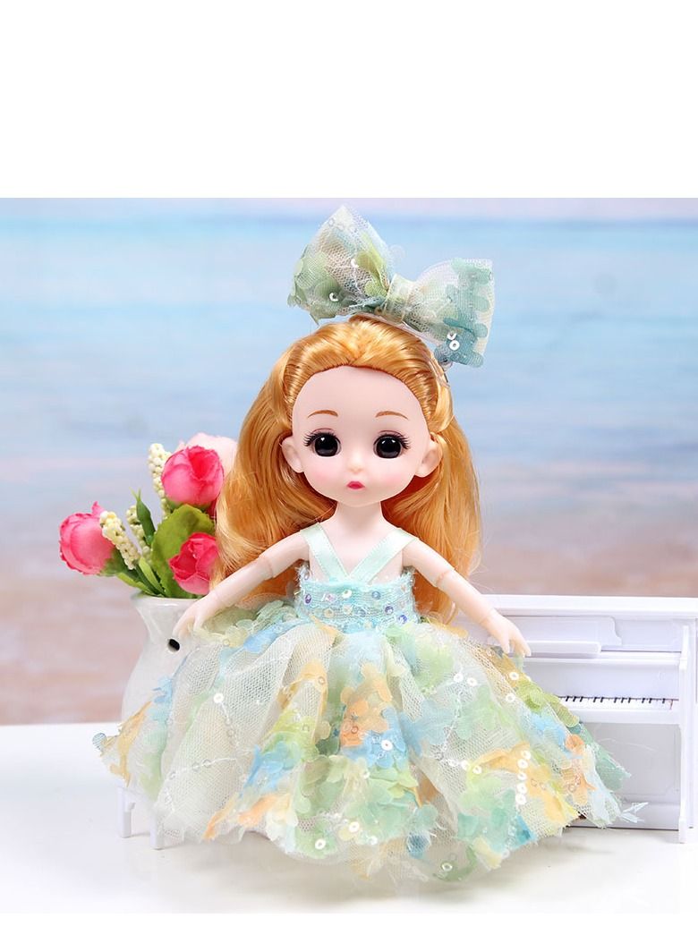 xppier 6 Pcs Mini Baby Dolls Set for Girls, Princess Fashion Doll Collection, Cute Toddler Dolls Gift Set with Dresses, Educational Pretend Play Toys for Kids Girls Birthday Gift - Image 3