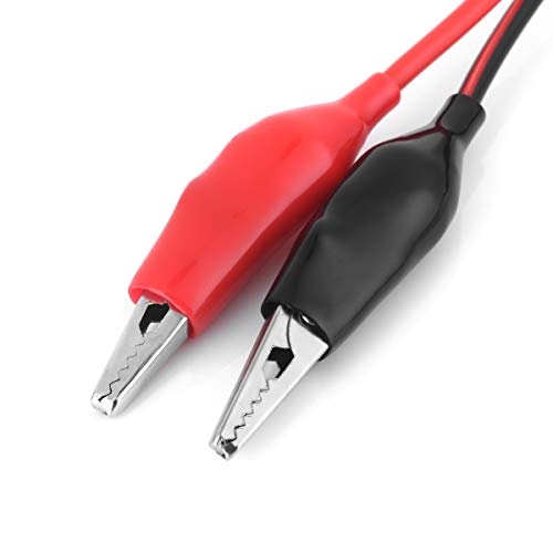 Jtron Cigarette Lighter Plug Extension Cable, Male Plug Socket Cord with Small Alligator Clip 15AWG Copper Wire Core Max 15A 12V/24V Support High-Power (32.8FT) - Image 4
