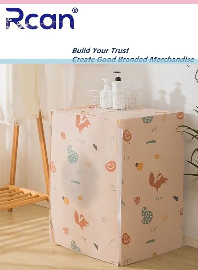 ركان غطاء غسالة من القماش السميك مقاوم للماء والغبار وواقي من الشمس وغطاء غسالة متين بسحاب ناعم وفيلكرو للغسيل والمطبخ والمنزل - Image 2