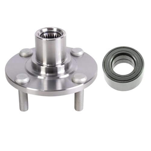 TRQ Front Wheel Bearing & Hub Kit Compatible with 2002-2006 Mitsubishi Lancer 2000-2002 Mirage - Image 1