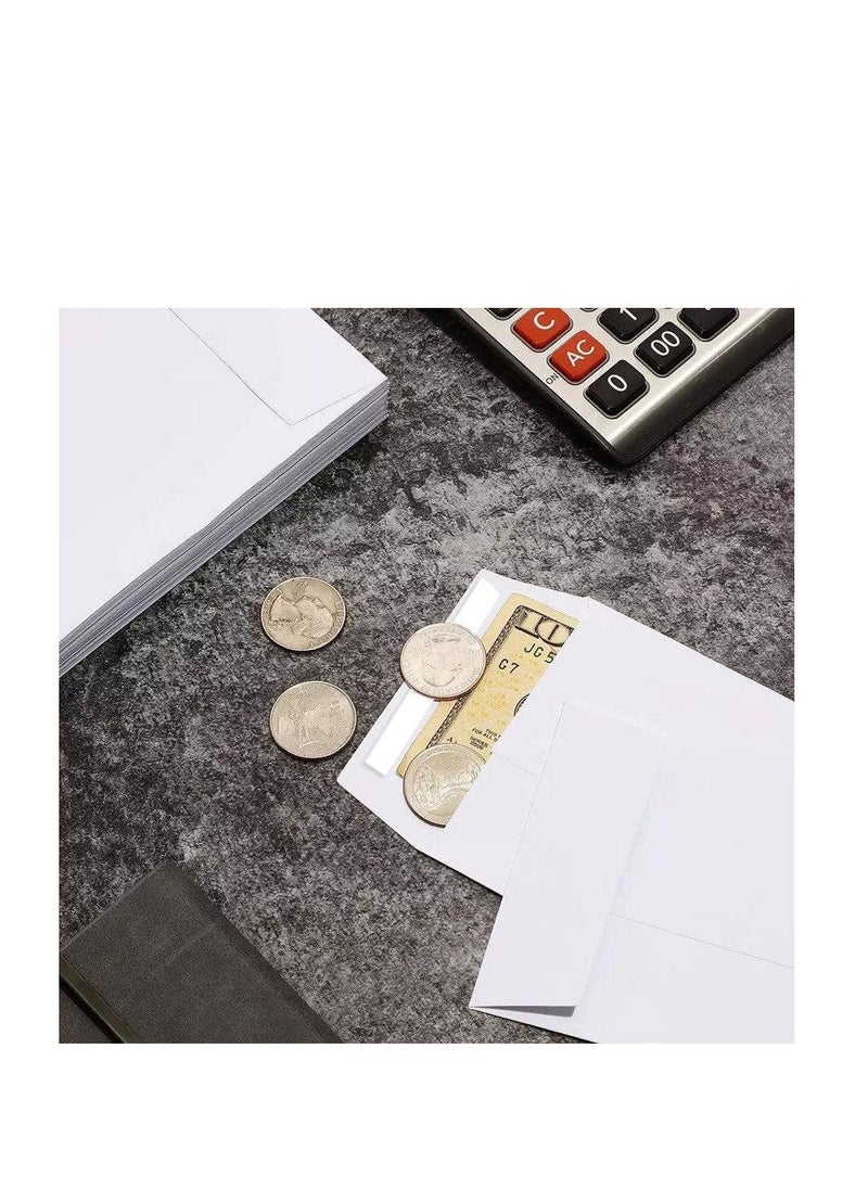 MARKQ White Coin Envelopes 6 x 4 inches Kraft Self Adhesive Seed Envelopes for Small Items Parts Wages Notes Beads Garden Office 50 Pack  - Image 4