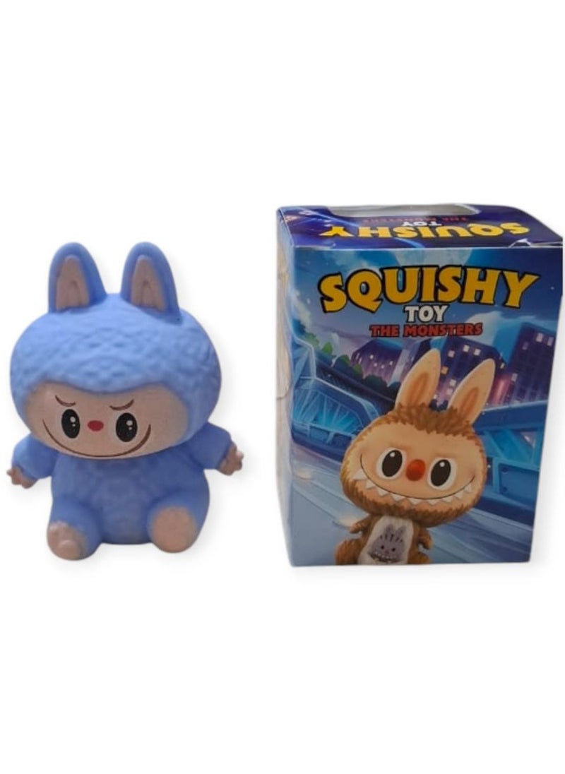 squishy Mainan Squishy The Monster Labubu Warna Warni Mainan Pencet Soft Toy Penghilang Stress 4 pcs  - Image 2