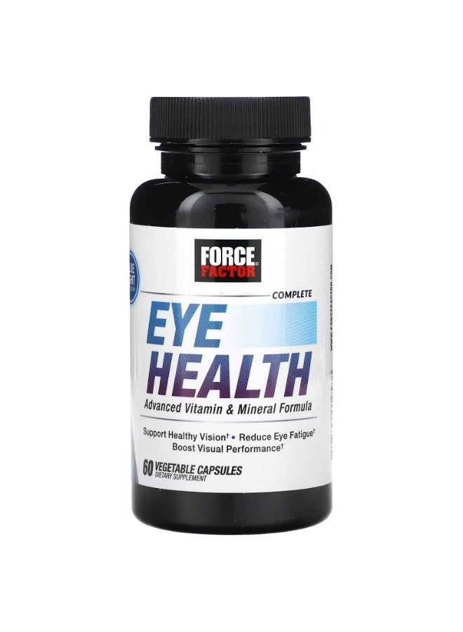 Force Factor Complete Eye Health, Advanced Vitamin & Mineral Formula, 60 Vegetable Capsules - Image 3