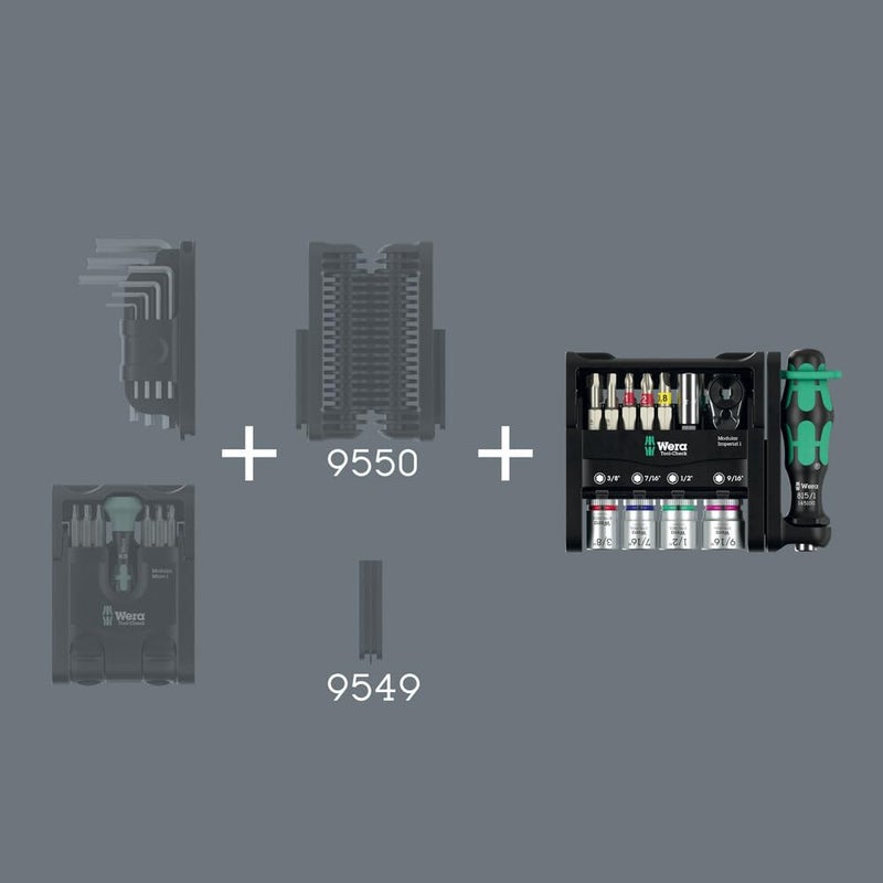 Wera ويرا 05049001001 أداة-شيك مودولار إمبراطوري 1، 21 قطعة - Image 4
