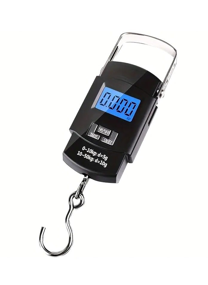 Sunvox Electronic Scale 50kg – Portable Hanging Weight Scale for Luggage, Travel Bags, and Outdoor Weighing, Accurate and Easy-to-Use with LCD Display - Image 1