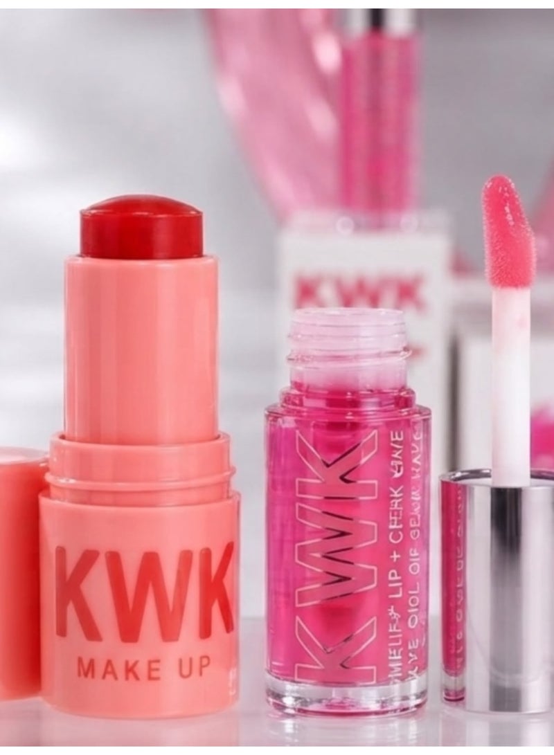 kwk JELLY LIP KIT LIP + CHEEK STAIN & LIP OIL DUO - Image 1