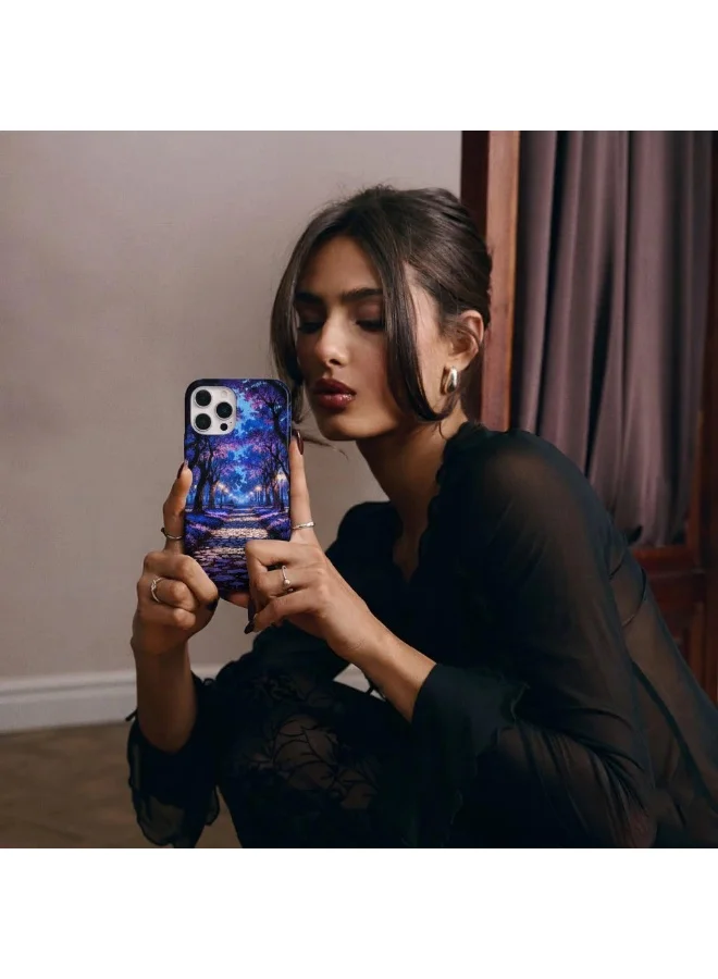 Mobcos iPhone 16 Pro Purple Night Mobcos iPhone 16 Pro Purple Night Premium Case Compatible with Hybrid Dual-Layer Hard Shell + Silicone Protection - Scratch-Resistant Shockproof Mobile Cover  | Best Price UAE