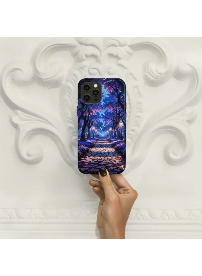 Mobcos iPhone 16 Pro Purple Night Mobcos iPhone 16 Pro Purple Night Premium Case Compatible with Hybrid Dual-Layer Hard Shell + Silicone Protection - Scratch-Resistant Shockproof Mobile Cover  | Best Price UAE
