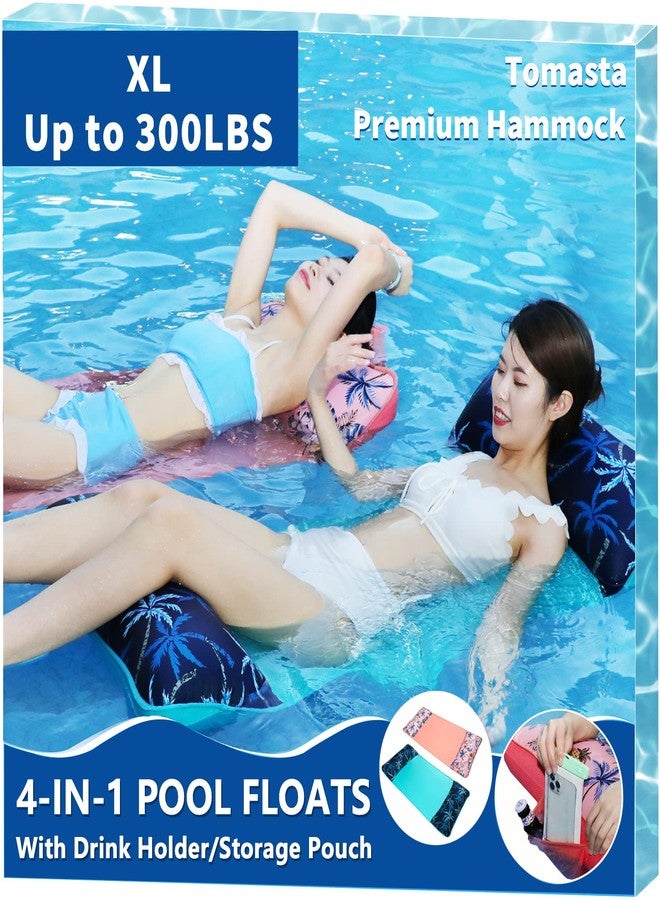 Tomasta Pool Hammock,Inflatable Water Hammock for Adult, Fabric Mesh Floating up to 300 LBS Heavy Duty, XL Lake Floats with Drink Bag, Inflatable Pool Lounger, 5-in-1 Multi-Purpose Water Toys - Image 2