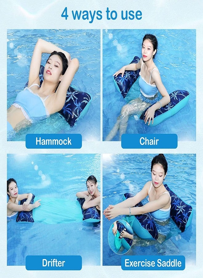 Tomasta Pool Hammock,Inflatable Water Hammock for Adult, Fabric Mesh Floating up to 300 LBS Heavy Duty, XL Lake Floats with Drink Bag, Inflatable Pool Lounger, 5-in-1 Multi-Purpose Water Toys - Image 3