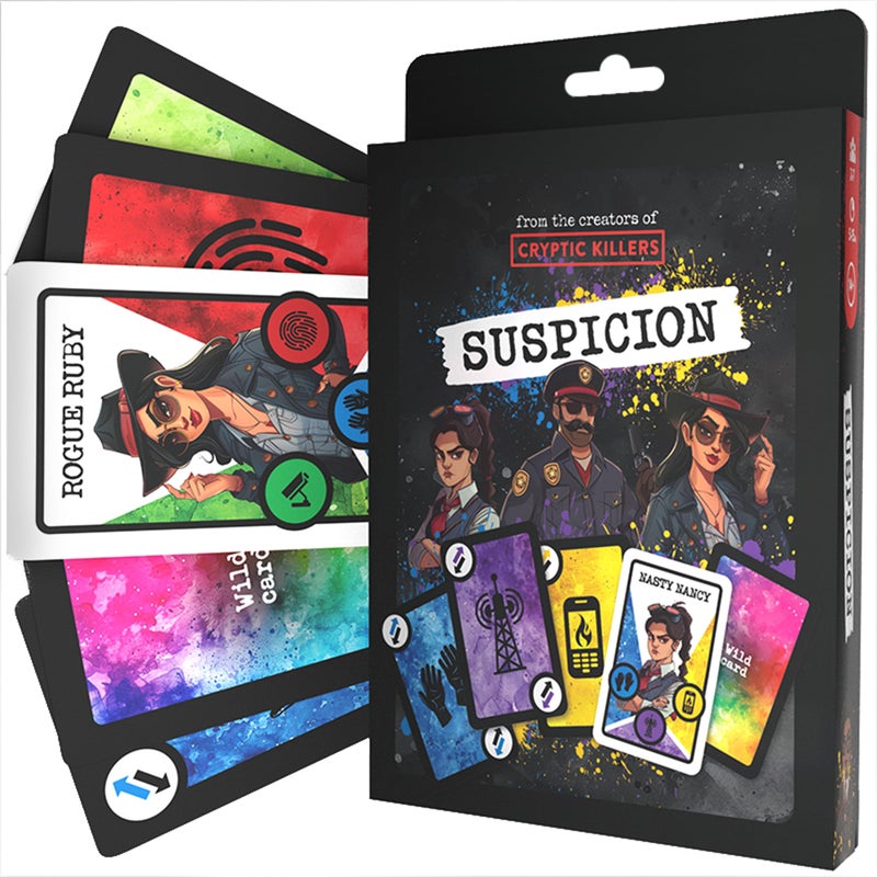 Cryptic Killers Suspicion Playing Cards Card Game Travel Games for Adults Deal and Play 27 Players Detective Arrest Bluffing Strategy 14 Family Game Night - Image 3