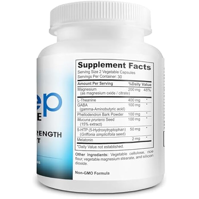Instant Brands Sleep Complete - 6-in-1 Natural Sleep Support Formula Blend of L-Theanine, 5-HTP, Melatonin, Magnesium, Mucuna Pruriens Extract, GABA, and Phellodendron Bark (herb Powder). - Image 2
