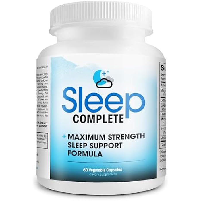 Instant Brands Sleep Complete - 6-in-1 Natural Sleep Support Formula Blend of L-Theanine, 5-HTP, Melatonin, Magnesium, Mucuna Pruriens Extract, GABA, and Phellodendron Bark (herb Powder). - Image 1