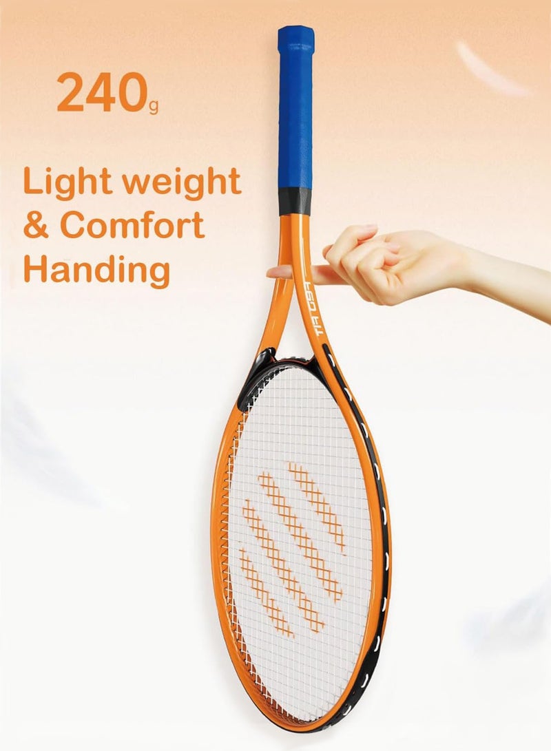LIMOS Portable Self Training Tennis Racket with Rebounder - Image 3