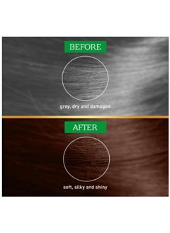 VATIKA Natural brown henna, bright shine, and moisturizes the hair, 6 sachets.  - Image 3