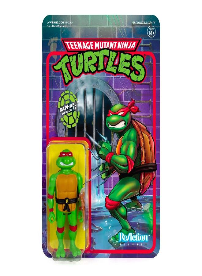 Super7 Super7 Teenage Mutant Ninja Turtles Raphael 3.75 in Reaction Figure - Image 4