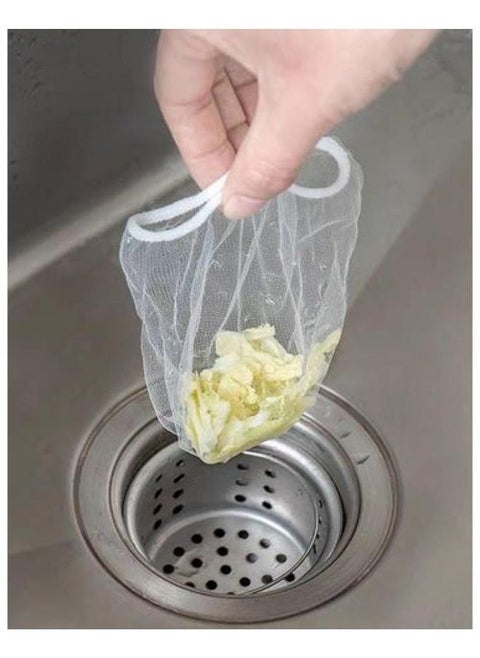 100-Piece Sink Garbage Bag Set Clear 9 x 9cm