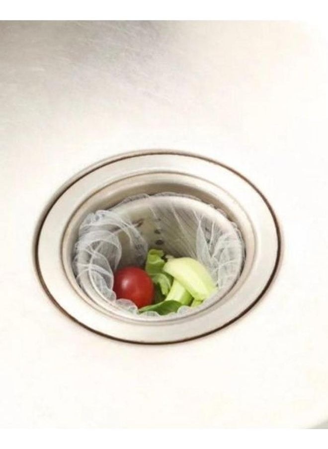 100-Piece Sink Garbage Bag Set Clear 9 x 9cm