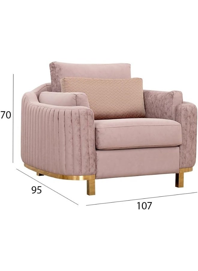 Ripple FURNITURE UAE Homes Luxurious Velvet 1, 2, 3 Seater Sofa Set for Stylish Living Spaces - Image 4