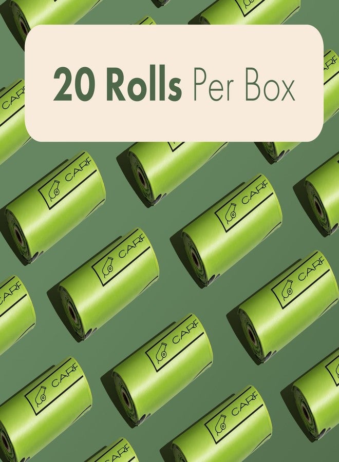 Carrywell (Not Made In China) 100% Certified Home Compostable Dog Poop Bags,300 Count, Plant Based Refill Rolls, Leakproof Doggie Waste Bag, Unscented, Corn Starch and PBAT, EN 13432 Compliant and TUV Certified - Image 2