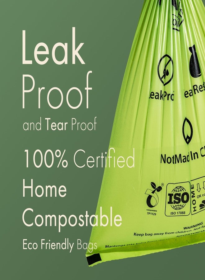 Carrywell (Not Made In China) 100% Certified Home Compostable Dog Poop Bags,300 Count, Plant Based Refill Rolls, Leakproof Doggie Waste Bag, Unscented, Corn Starch and PBAT, EN 13432 Compliant and TUV Certified - Image 3