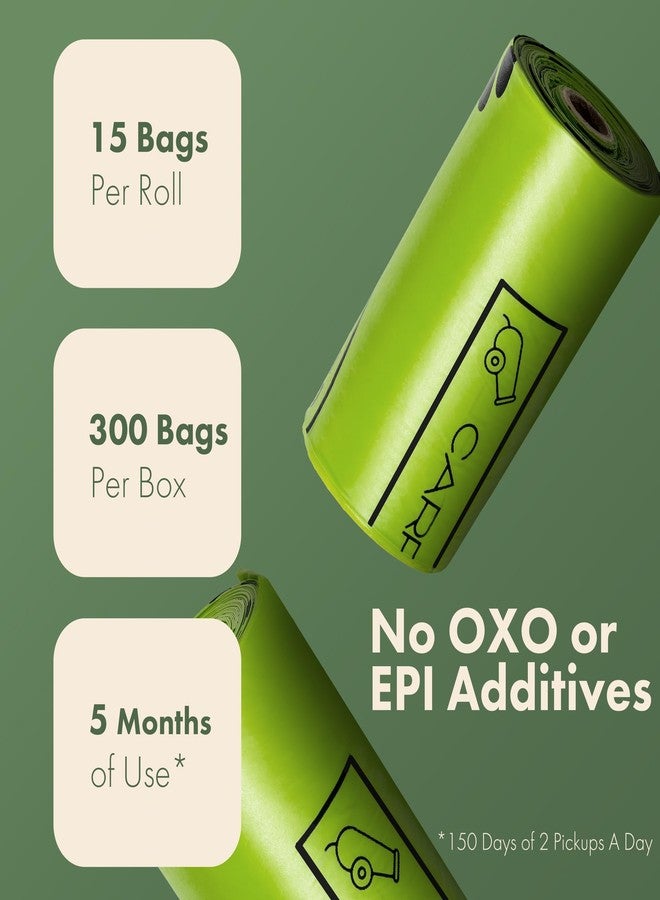 Carrywell (Not Made In China) 100% Certified Home Compostable Dog Poop Bags,300 Count, Plant Based Refill Rolls, Leakproof Doggie Waste Bag, Unscented, Corn Starch and PBAT, EN 13432 Compliant and TUV Certified - Image 4