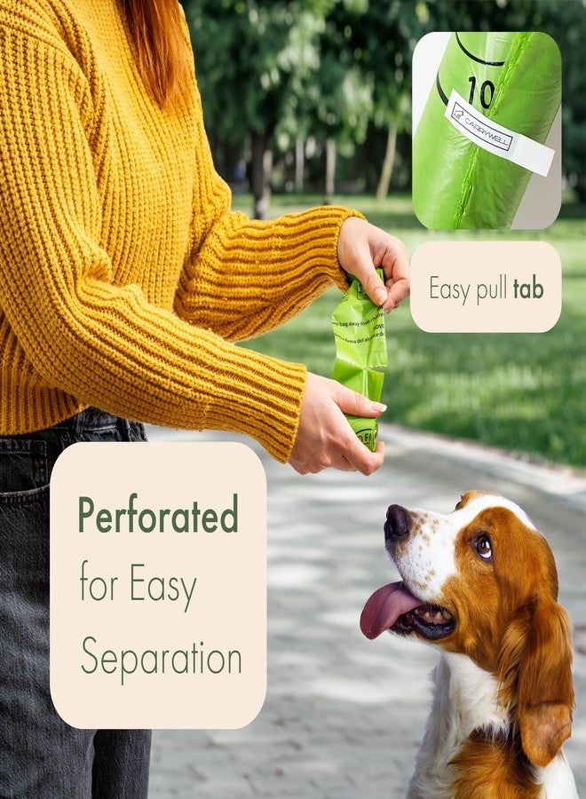 Carrywell (Not Made In China) 100% Certified Home Compostable Dog Poop Bags,300 Count, Plant Based Refill Rolls, Leakproof Doggie Waste Bag, Unscented, Corn Starch and PBAT, EN 13432 Compliant and TUV Certified - Image 5