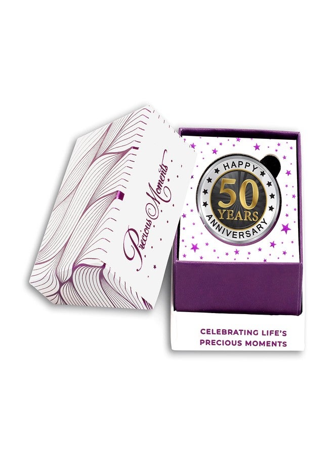 ACPL Precious Moments BIS Hallmarked Silver Coin 50th Jubilee Anniversary Design 999 Pure.available in 10,20,50,100 gram. - Image 3