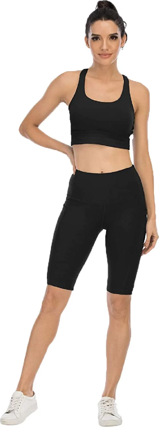 هيبسين راكيب Rivaling All Women's High Waisted Sports Laptop Tights with Pockets Yoga Pilates