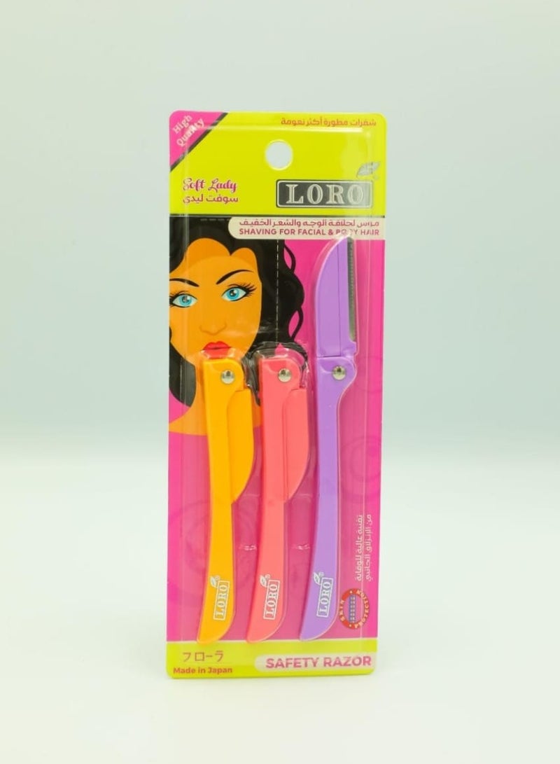 لورو 3 شفرات للوجة والجسم