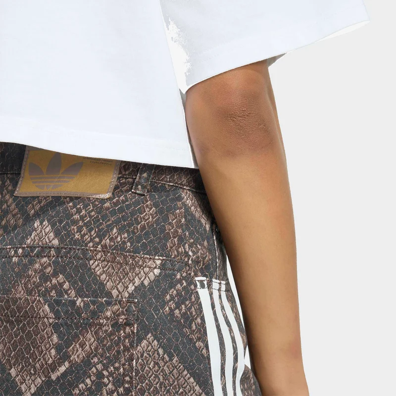 Adidas Originals  SNAKE PRINT DENIM LOOSE Trousers for Women | Best Price UAE