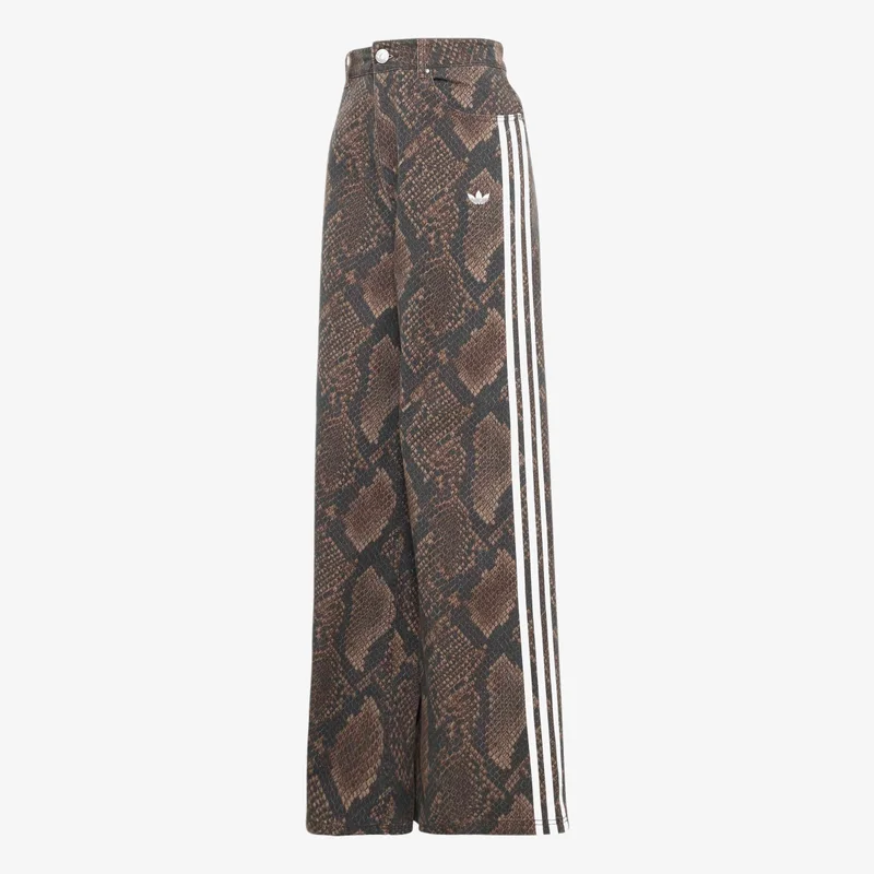 SNAKE PRINT DENIM LOOSE Trousers