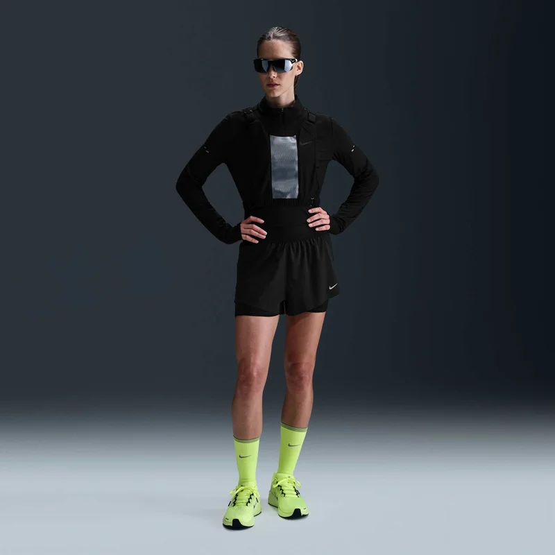 Nike Black Women's Swift Dri-FIT 2-in-1 Running Shorts for Women | Best Price UAE
