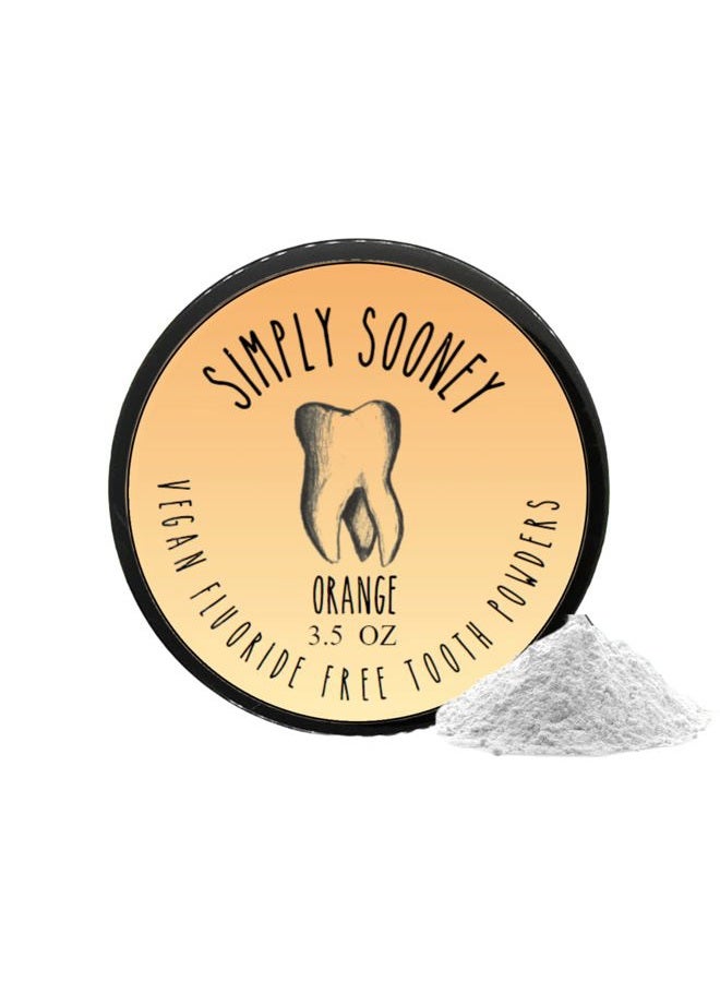 SIMPLY SOONEY Organic Vegan Fluoride Free Tooth Powder Orange Formula 3.5oz Suitable For Children Of All Ages (6 month supply, 100 grams) - Image 3
