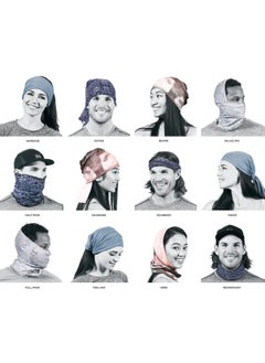 BUFF Adult Merino Wool Move Neck Gaiter Headband & Winter Neck Warmer Ski Mask & Face Shield Worn 12+ Ways New Denim One Size  - Image 5