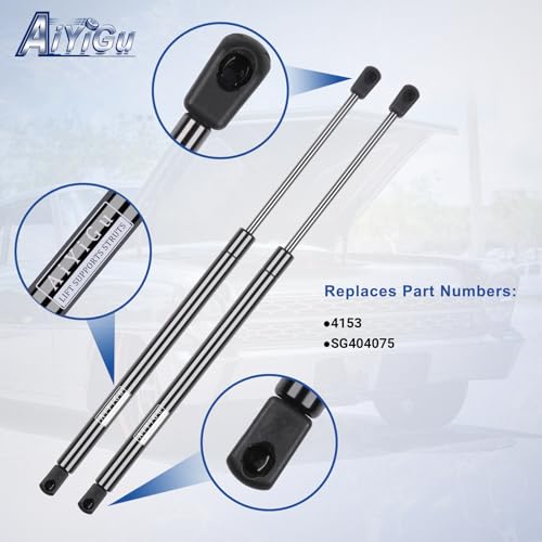 AiYiGu Front Hood Struts Shocks Lift Supports Gas Springs 4153 Compatible with 2004-2008 Ford F150, 2008 Lincoln Mark LT, Replacement SG404075, Pack of 2 - Image 3